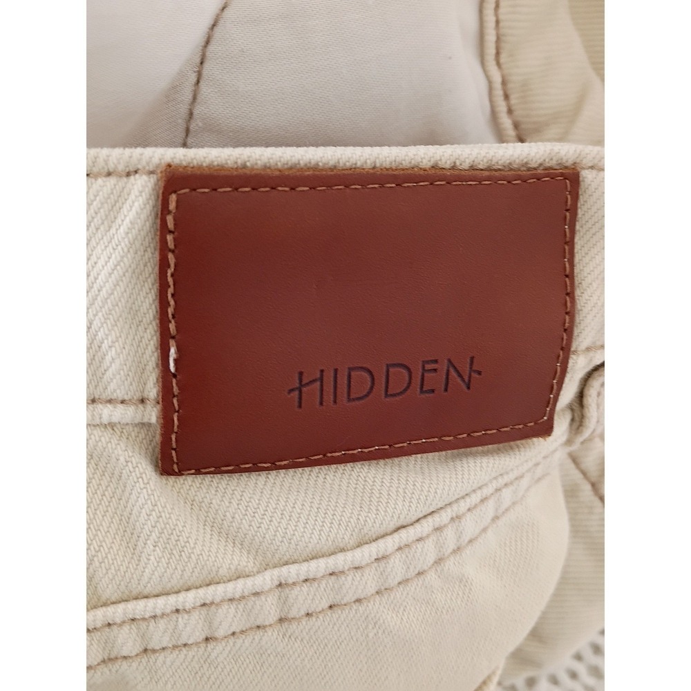Hidden Jeans Khaki Cargo Pants Straight Leg Tan Utility Y2K Minimalist Size 25 - Picture 5 of 13